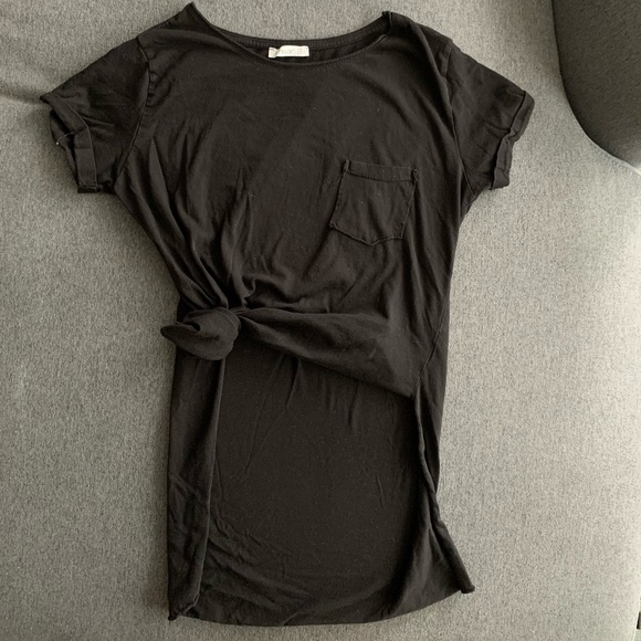 One side tied basic tee - Picture 3 of 3